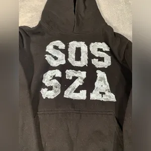 Sza SOS tour hoodie medium black sweatshirt thumbnail 2