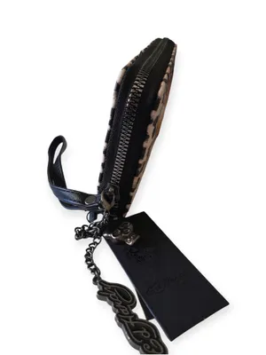 Ed Hardy Y2K Leopard Print Eternal Love Long wallet NWT with skull charm thumbnail 4