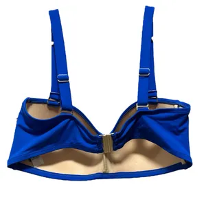 Swimsuits For All 2-Piece Cobalt Blue Bikini Size 16 High-Waist Ruched NWT thumbnail 3