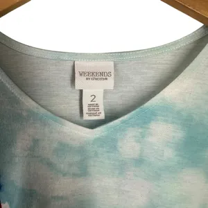Chico’s Weekends Scenic Lighthouse Art T-Shirt Top Multicolor Tee Size 2/Large thumbnail 6