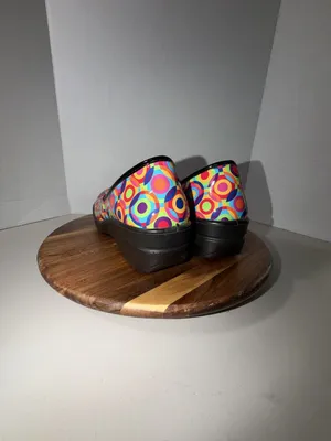 Easy Street Bind Slip Resistant Work Clogs Multi Color Circles thumbnail 7