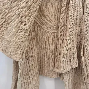 Anthropologie‎ Knitted & Knotted Fringed Circle Cardigan size medium thumbnail 3
