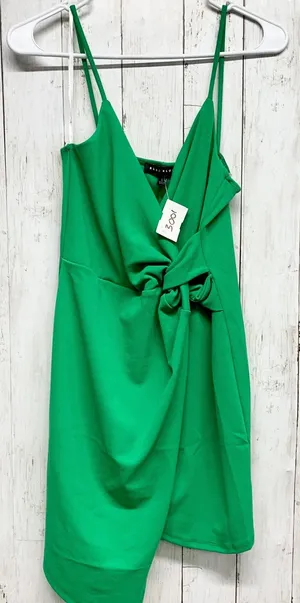 Blue Blush Dress Women Size Large Green V-Neck Twist‎ Front Spaghetti Strap Mini thumbnail 1
