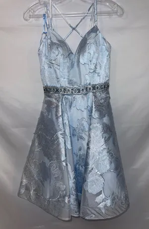 Clarisse Blue Dress Homecoming thumbnail 2