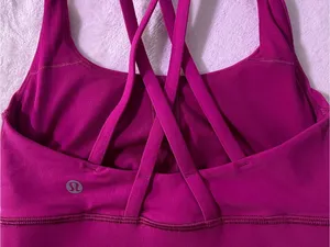 lululemon athletica Scoop-Neck Sports Bra - Magenta Pink thumbnail 3
