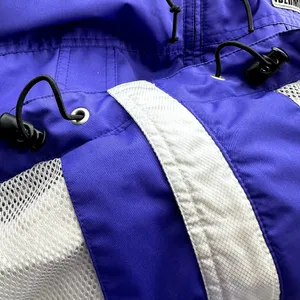 Obermeyer Windbreaker Ski Jacket Hood Full Zip Pockets Cinch Waist Purple 8 thumbnail 3