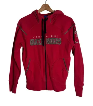 Reebok Tampa Bay Buccaneers Women's Full Zip Hoodie Red Size S thumbnail 1