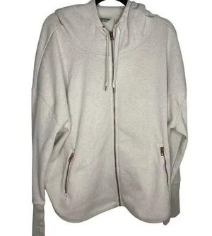 Athleta Full Zip Hoodie Jacket Sweatshirt XL Oversized Sweatshirt Athleisure thumbnail 1