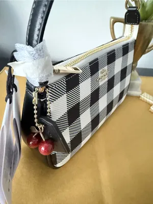 Coach Nolita 19 With Gingham Print And Charm thumbnail 4