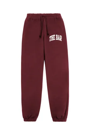 The Bar Varsity Sweatpants Maroon thumbnail 1