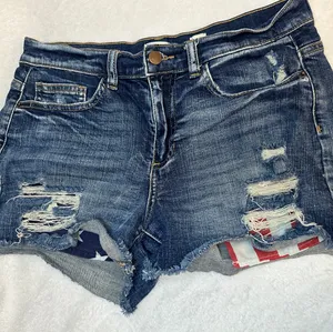 Flag Denim Flag Jean Shorts! thumbnail 1
