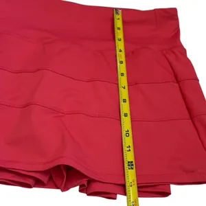 Unbranded Deep Coral Pleated Athletic Skort Tennis‎ Pickleball Work Out Gym 8 thumbnail 9