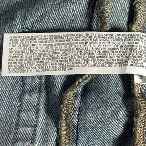 Forever 21 Barrel Jeans Size 25 Light Wash Lace Up Waist Y2K Denim NWT thumbnail 14