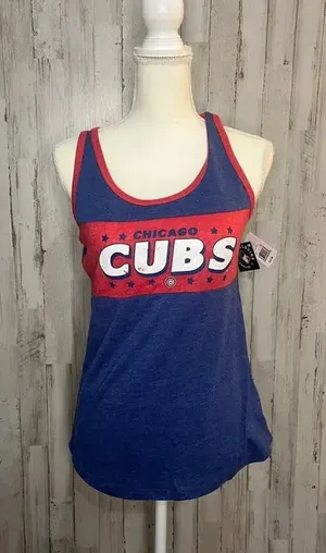 NWT Chicago‎ Cubs Women's Blue Sleeveless Tank Top Size Small Casual Summer thumbnail 1