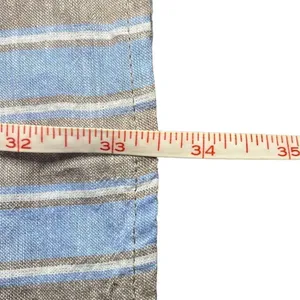 Altar'd State Women's Striped Square Neck Wrap‎ Mini Dress Blue Gray Size Small thumbnail 10