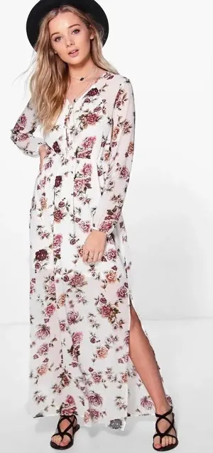 ✨Marlin Floral Cage Back Maxi Dress✨ thumbnail 1