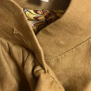 ✨Anthropologie RUFFIAN MISE SCENE Sz 4 Jacket Coat Ruffle Linen Silk✨ thumbnail 7