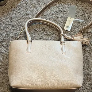 Tory Burch Thea Small Convertible Tote in Sweet Melon thumbnail 1
