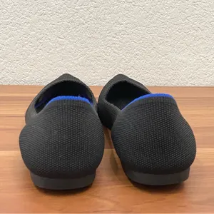 ROTHY’S The Point in Solid Black Ballet Flat Shoes Sustainable Knit Flats Size 8 thumbnail 5