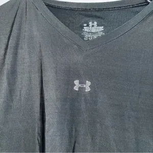Under Armour Black V-Neck Long Sleeve Top thumbnail 2
