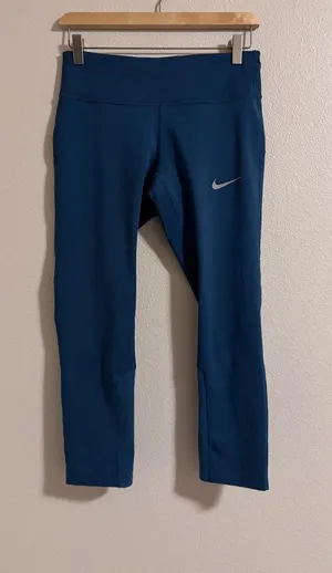Nike Deep Teal cropped Athletic Leggings thumbnail 1