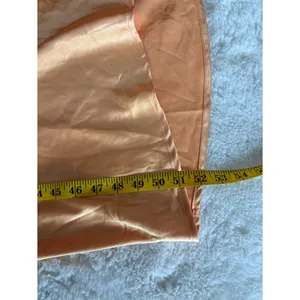 Lulus Naima Light Orange Satin One-Shoulder Midi Dress Size Small Cocktail Sexy thumbnail 9