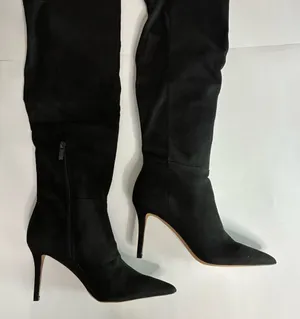 Jessica Simpson Amriena Over the Knee Boots Black Size 6 Stiletto Heel New thumbnail 1