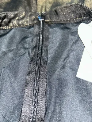 Abercrombie & Fitch Metallic Pleated Midi Skirt Size Small Gunmetal thumbnail 8