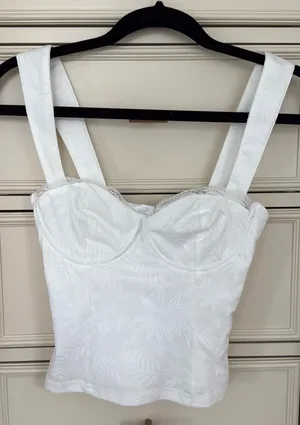Princess Polly Corset White Top thumbnail 1
