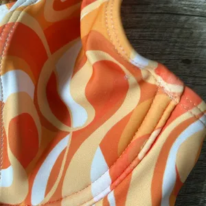 NWT Kulani Kinis Orange Bikini Top Size XS thumbnail 2