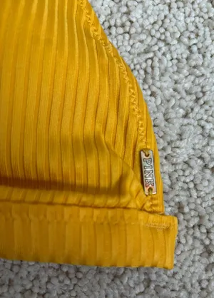 PINK Victoria’s Secret Yellow Bikini Top thumbnail 2