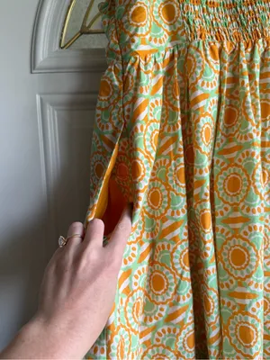Anthropologie Maeve Printed Babydoll Mini Dress thumbnail 8