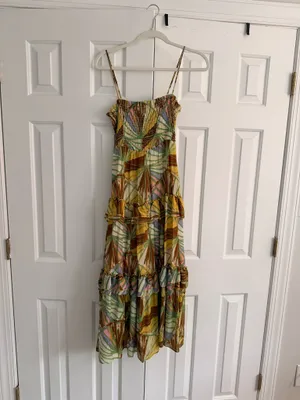 Anthropologie Midi Dress Floral thumbnail 3