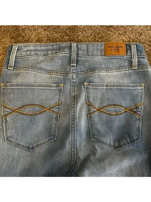 Abercrombie & Fitch Curve Love High Rise Super Skinny Jeans 2 Regular thumbnail 6