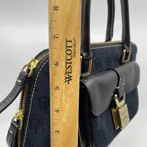 Dooney & Bourke Black Large Leather Shoulder Bag thumbnail 3