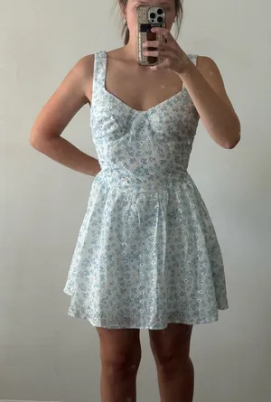 Blue and White Princess Polly Dress thumbnail 1