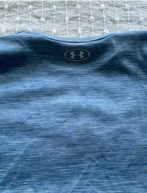 Under armour loose fit heat-gear short sleeve t shirt small blue thumbnail 4