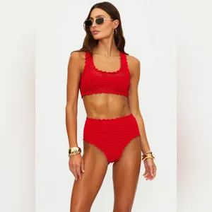 BEACH RIOT Kirby Bottom Ruby Crochet, Size Large , $138 thumbnail 4