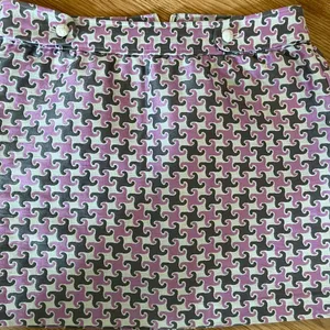 Vineyard Vines Women's Pink‎ & Gray Patterned A-Line Mini Skirt Size 8 thumbnail 1