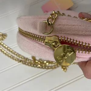 Stoney Clover Lane x Target Terry Cloth Heart Crossbody Bag Purse thumbnail 6