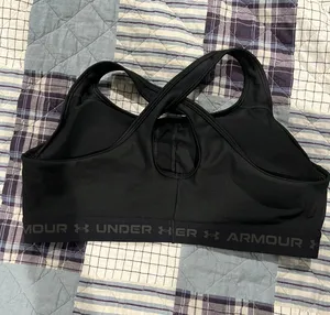 Under Armour Black Racerback Sports Bra, Sz 3X thumbnail 2