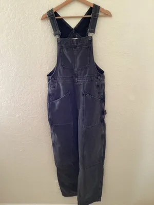 Madewell Denim Oversized Carpenter Overalls in Hartwell Wash thumbnail 2