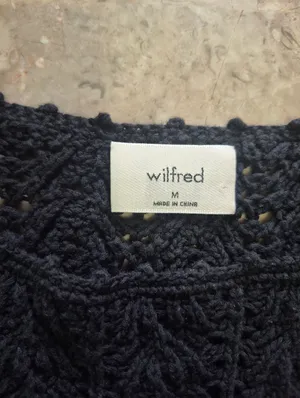 Wilfred aritzia winter Black Sour long sleeve knitted Sweater black size Medium thumbnail 3