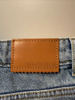 Avec Les Filles RIOU High Rise Wide Leg Cargo Jeans Tunnel Destructed Wash SZ 27 thumbnail 6
