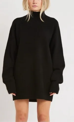 Designers Remix Charlotte Eskildsen Ribbed Sweater Tunic Dress – Black, XS, NWOT thumbnail 1