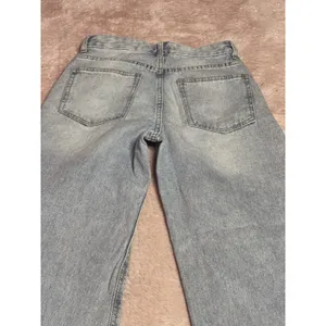 H&M Jeans Women 2 Blue Denim Wide Leg Mid Rise Zip Fly Cotton Blend Size 0 Bin11 thumbnail 8