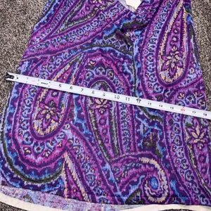 Ralph Lauren Women's Purple Multicolored Tank Large NWT thumbnail 6