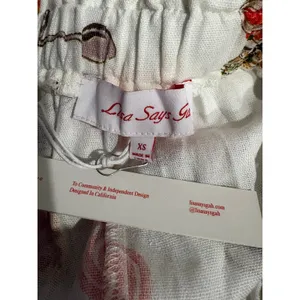 Lisa Says Gah Caviar Dreams Print Andre Midi Skirt Women’s XS White thumbnail 3