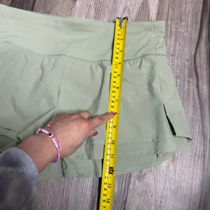 Calia by Carrie High-Rise Athletic Shorts in Sage Green thumbnail 4