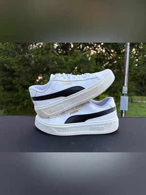 Puma smash platform V3 sneakers shoes 8.5 platform, lace up casual classic low thumbnail 3